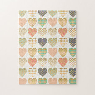 Moderne trends Grafische harten Legpuzzel