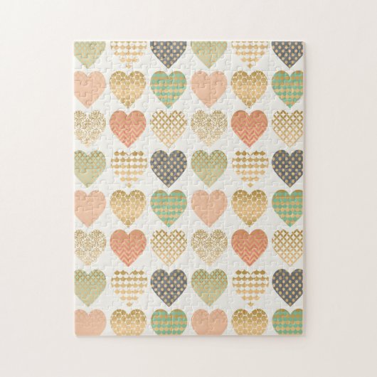Moderne trends Grafische harten Legpuzzel (Verticaal)