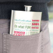 Moderne trends Kerstmis typografie Flacon (Voorbeeld)