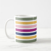 Moderne trendstriped Christelijke PSALM 46:10 Koffiemok (Links)