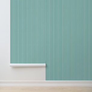 Moderne trendy 1" pinstripen lichte turquoise blau behang