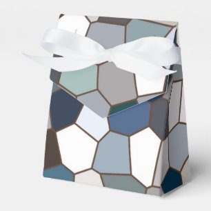 Moderne trendy aardetinten patroon bedankdoosjes