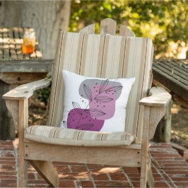 Moderne Trendy Abstracte bloemige Boho Chic Buitenkussen