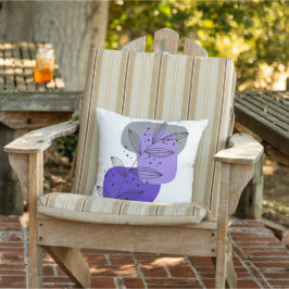 Moderne Trendy Abstracte bloemige Boho Chic Buitenkussen