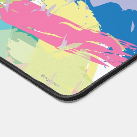 Moderne trendy Abstracte kunst, leuk kleurrijk Bureaumat (Hoek)