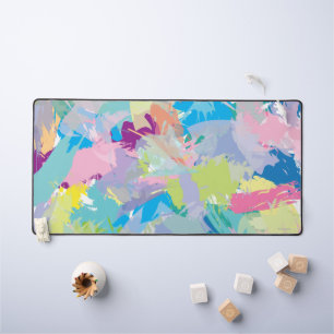 Moderne trendy Abstracte kunst, leuk kleurrijk Bureaumat