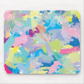 Moderne Trendy Abstracte Kunst, Leuke Kleurrijke B Muismat (Voorkant)