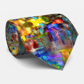 Moderne trendy abstracte kunst stropdas (Opgerold)