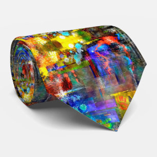 Moderne trendy abstracte kunst stropdas