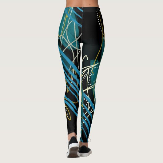 Moderne trendy Abstracte Leggings (Achterkant)