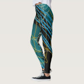 Moderne trendy Abstracte Leggings (Links)
