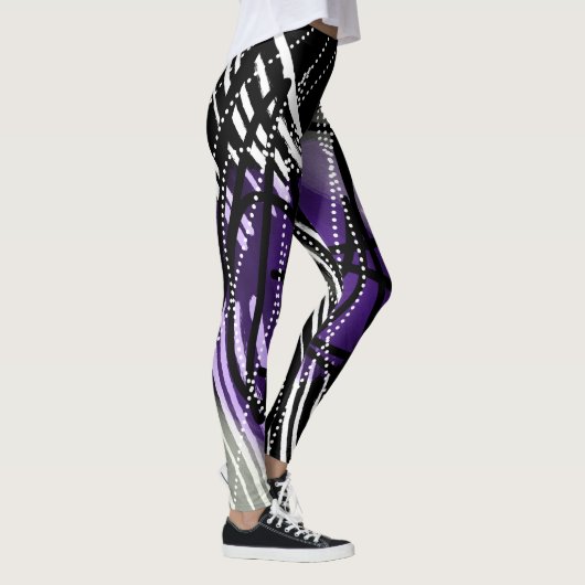 Moderne trendy Abstracte Leggings (Rechts)