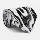 Moderne Trendy Abstracte Patroon Stropdas (Opgerold)
