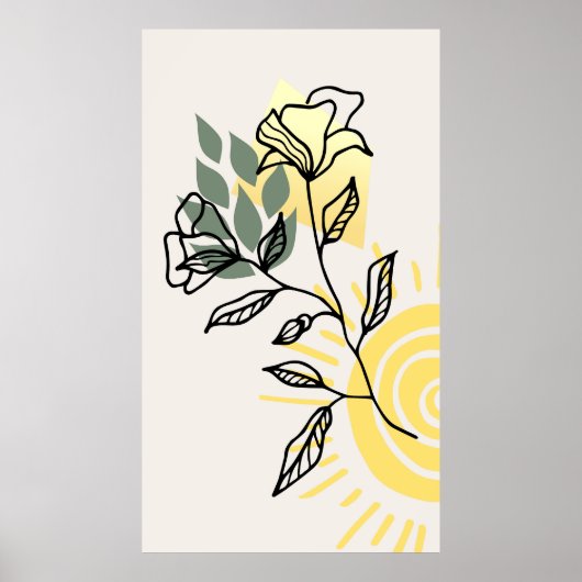 Moderne trendy achtergrond ontwerp poster (Voorkant)