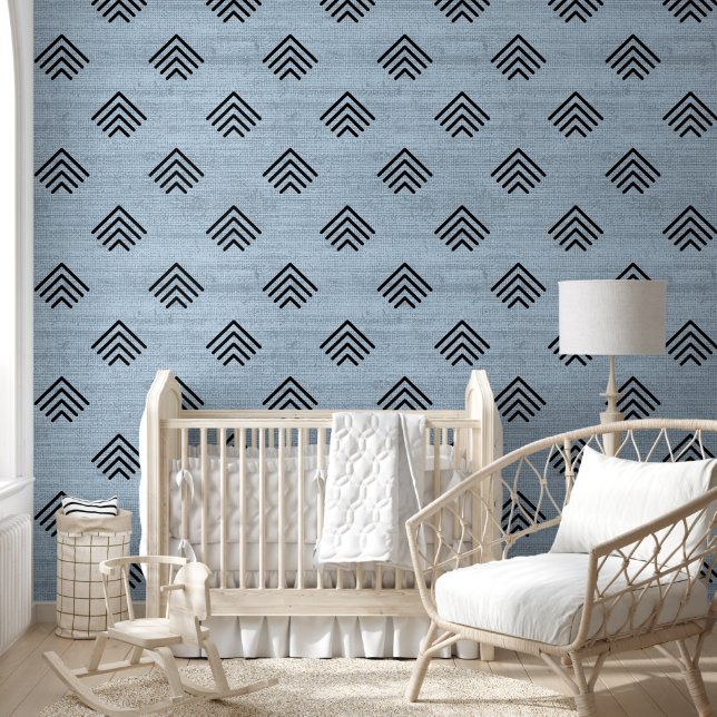 Moderne trendy Afrikaanse modderdoek pijlen lichtb Behang (Kinderen)