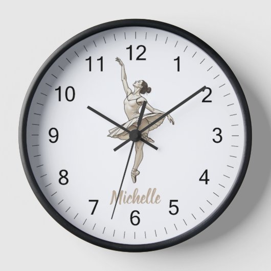 Moderne Trendy Ballerina Ballet Dans Gepersonalise (Voorkant)