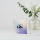 Moderne Trendy Beauty Salon Glitter Vierkante Visitekaartje (Staand voorkant)