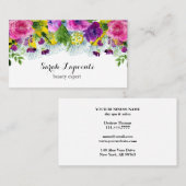 Moderne Trendy Beauty Salon Visitekaartje (Voorkant / Achterkant)