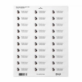 Moderne trendy Berner Sennenhond retouradres Etiket (Full Sheet)