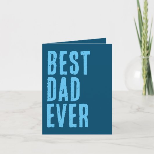 Moderne trendy beste papa ooit Vaderdag kaart (Voorkant)