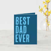 Moderne trendy beste papa ooit Vaderdag kaart (Gele Bloem)