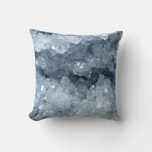 Moderne Trendy Blauwe Celestite Crystal Agaat Geod Kussen