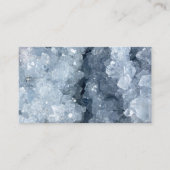 Moderne Trendy Blauwe Celestite Crystal Agaat Geod Visitekaartje (Voorkant)