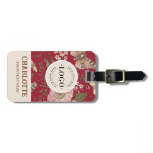 Moderne Trendy Bloemen Botanische Bloemige Monogra