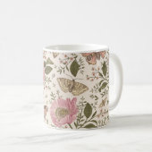 Moderne Trendy Bloemen Botanische Bloemige Monogra Koffiemok (Voorkant rechts)