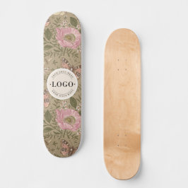 Moderne Trendy Bloemen Botanische Bloemige Monogra Persoonlijk Skateboard