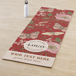 Moderne Trendy Bloemen Botanische Bloemige Monogra Yogamat