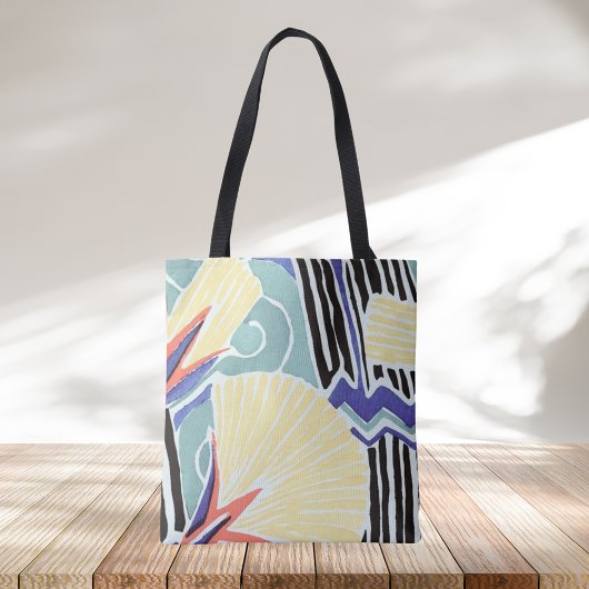 Moderne Trendy Bloemenkunst van E.A. Séguy Tote Bag