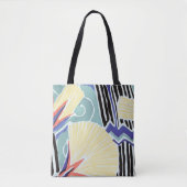 Moderne Trendy Bloemenkunst van E.A. Séguy Tote Bag (Voorkant)