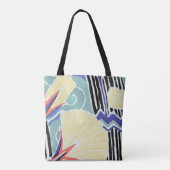 Moderne Trendy Bloemenkunst van E.A. Séguy Tote Bag (Achterkant)