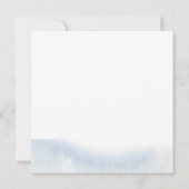 Moderne &Trendy Blue Wedding Brunch-uitnodigingen Kaart (Achterkant)