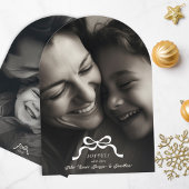 moderne trendy boog 2 foto kerst boog kaarten