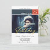 MODERNE TRENDY BORSTEL SCRIPT FOTO ELKE LEEFTIJD V KAART (Staand voorkant)