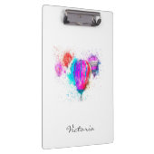 Moderne Trendy Bright Ballon. Jouw naam toevoegen Klembord (Rechts)