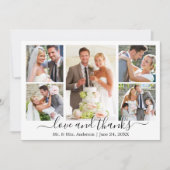 Moderne Trendy Calligraphy Script Weddenschap 5 Fo Bedankkaart (Voorkant)