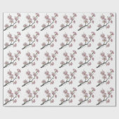 Moderne Trendy Cherry Blossom Tree Branch Cadeaupapier (Vlak)