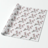 Moderne Trendy Cherry Blossom Tree Branch Cadeaupapier (Uitgerold)