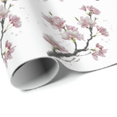 Moderne Trendy Cherry Blossom Tree Branch Cadeaupapier (Rol Hoek)