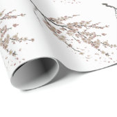 Moderne Trendy Cherry Blossom Tree Branch Cadeaupapier (Rol Hoek)