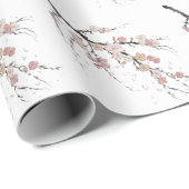 Moderne Trendy Cherry Blossom Tree Branch Cadeaupapier (Rol Hoek)