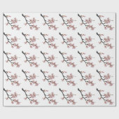 Moderne Trendy Cherry Blossom Tree Branch Cadeaupapier (Vlak)