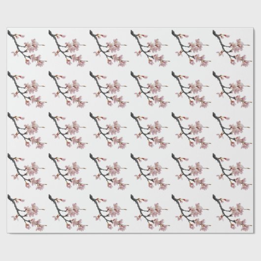 Moderne Trendy Cherry Blossom Tree Branch Cadeaupapier (Vlak)