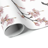 Moderne Trendy Cherry Blossom Tree Branch Cadeaupapier (Rol Hoek)