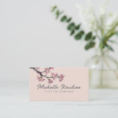 Moderne Trendy Cherry Blossom Tree Branch Visitekaartje (Staand voorkant)