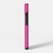 Moderne Trendy Chique Hot Pink Script Monogram Naa iPhone Hoesje (Linkerkant)