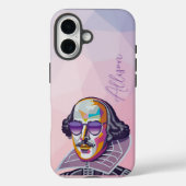 Moderne trendy chique roze geometrische Shakespear Case-Mate iPhone Case (Achterkant)